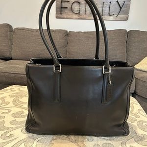 Vintage Coach XL Leather Tote/Laptop bag